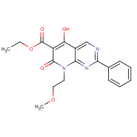 76360-60-6 Ethyl 5-hydroxy-8-(2-methoxyethyl)-7-oxo-2-phenyl-7,8-dihydropyrido[2,3-d]pyrimidine-6-carboxylate chemical structure