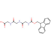170941-79-4 2-[2-(2-{[(9H-Fluoren-9-ylmethoxy)carbonyl]-amino}acetamido)acetamido]acetic acid chemical structure