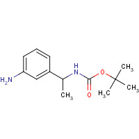 180079-59-8 tert-Butyl N-[1-(3-aminophenyl)ethyl]carbamate chemical structure