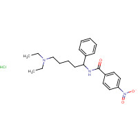150491-98-8 N-[5-(Diethylamino)-1-phenylpentyl]-4-nitrobenzamide hydrochloride chemical structure