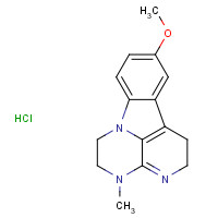 53734-79-5 9-Methoxy-4-methyl-2,4,5,6-tetrahydro-1H-3,4,6a-triazafluoranthene hydrochloride chemical structure