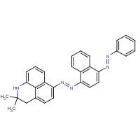 4197-25-5 2,2-Dimethyl-6-{[4-(phenyldiazenyl)-1-naphthyl]-diazenyl}-2,3-dihydro-1H-perimidine chemical structure