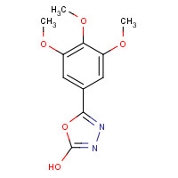 63698-53-3 5-(3,4,5-Trimethoxyphenyl)-1,3,4-oxadiazol-2-ol chemical structure