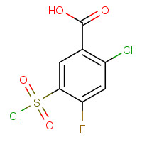 264927-50-6 2-Chloro-5-chlorosulfonyl-4-fluorobenzoic acid chemical structure