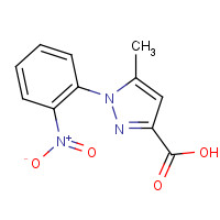 103856-74-2 5-Methyl-1-(2-nitrophenyl)-1H-pyrazole-3-carboxylic acid chemical structure