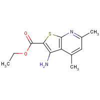 52505-56-3 Ethyl 3-amino-4,6-dimethylthieno[2,3-b]pyridine-2-carboxylate chemical structure