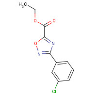 478030-49-8 Ethyl 3-(3-chlorophenyl)-[1,2,4]oxadiazole-5-carboxylate chemical structure