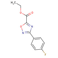 163719-81-1 Ethyl 3-(4-fluorophenyl)-[1,2,4]oxadiazole-5-carboxylate chemical structure