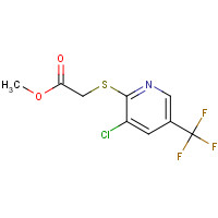 1024368-23-7 Methyl (3-chloro-5-(trifluoromethyl)pyridin-2-ylsulfanyl)acetate chemical structure