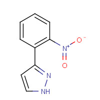 59844-05-2 3-(2-Nitro-phenyl)-1H-pyrazole chemical structure