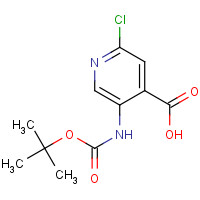 171178-46-4 5-tert-Butoxycarbonylamino-2-chloro-isonicotinic acid chemical structure