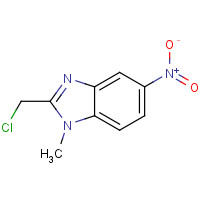 20443-39-4 2-(Chloromethyl)-1-methyl-5-nitro-1H-1,3-benzodiazole chemical structure