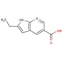 1241950-73-1 2-Ethyl-1H-pyrrolo[2,3-b]pyridine-5-carboxylic acid chemical structure