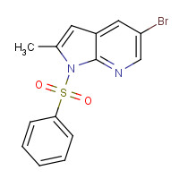 1111638-01-7 5-Bromo-2-methyl-1-(phenylsulfonyl)-1H-pyrrolo[2,3-b]pyridine chemical structure
