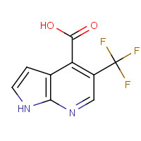 1260384-46-0 5-(Trifluoromethyl)-1H-pyrrolo[2,3-b]pyridine-4-carboxylic acid chemical structure
