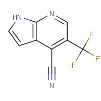 1261365-58-5 5-(Trifluoromethyl)-1H-pyrrolo[2,3-b]pyridine-4-carbonitrile chemical structure