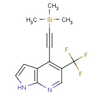1261365-60-9 5-(Trifluoromethyl)-4-((trimethylsilyl)ethynyl)-1H-pyrrolo[2,3-b]pyridine chemical structure