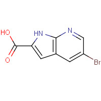 1222175-20-3 5-Bromo-1H-pyrrolo[2,3-b]pyridine-2-carboxylic acid chemical structure
