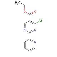 1044770-41-3 Ethyl 4-chloro-2-(pyridin-2-yl)pyrimidine-5-carboxylate chemical structure