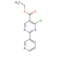 34775-04-7 Ethyl 4-chloro-2-(pyridin-3-yl)pyrimidine-5-carboxylate chemical structure