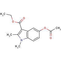 40945-79-7 Ethyl 5-(acetyloxy)-1,2-dimethyl-1H-indole-3-carboxylate chemical structure