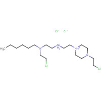 51657-49-9 3,12-Bis(2-chloroethyl)-3,12-diaza-6,9-diazoniadispiro[5.2.5.2]hexadecane dichloride chemical structure