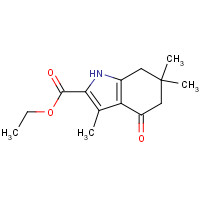 37711-24-3 Ethyl 3,6,6-trimethyl-4-oxo-4,5,6,7-tetrahydro-1H-indole-2-carboxylate chemical structure