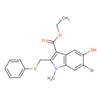 131707-24-9 Ethyl 6-bromo-5-hydroxy-1-methyl-2-[(phenylsulfanyl)methyl]-1H-indole-3-carboxylate chemical structure