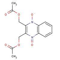 10103-89-6 2,3-Bis[(acetyloxy)methyl]-1-oxoquinoxalin-1-ium-4(1H)-olate chemical structure