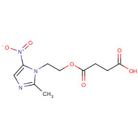 13182-87-1 4-[2-(2-Methyl-5-nitro-1H-imidazol-1-yl)ethoxy]-4-oxobutanoic acid chemical structure