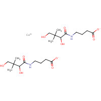 17097-76-6 Calcium bis{4-[(2,4-dihydroxy-3,3-dimethylbutanoyl)amino]butanoate} chemical structure