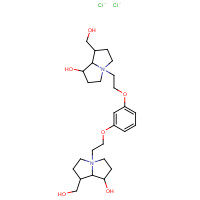 19918-85-5 4,4'-[1,3-Phenylenebis(oxy-2,1-ethanediyl)]bis[1-h ydroxy-7-(hydroxymethyl)hexahydro-1H-pyrroliziniu chemical structure
