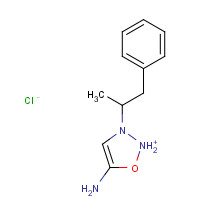 3441-64-3 5-Amino-3-(1-methyl-2-phenylethyl)-2,3-dihydro-1,2,3-oxadiazol-2-ium chloride chemical structure