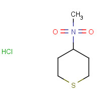 863248-54-8 N-Methyltetrahydro-2H-thiopyran-4-amine 1,1-dioxide hydrochloride chemical structure