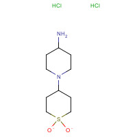 1156407-08-7 1-(1,1-Dioxidotetrahydro-2H-thiopyran-4-yl)-piperidin-4-amine dihydrochloride chemical structure