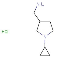 1017474-07-5 [(1-Cyclopropylpyrrolidin-3-yl)methyl]amine hydrochloride chemical structure