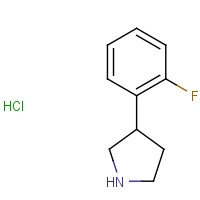 885277-79-2 3-(2-Fluorophenyl)pyrrolidine hydrochloride chemical structure