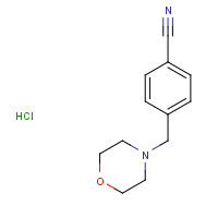 37812-51-4 4-(Morpholin-4-ylmethyl)benzonitrile hydrochloride chemical structure