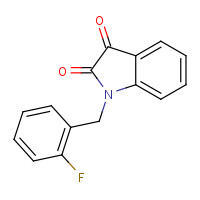 346640-52-6 1-(2-Fluorobenzyl)-1H-indole-2,3-dione chemical structure
