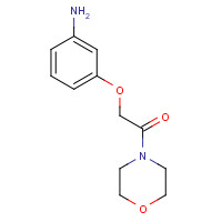 184944-87-4 [3-(2-Morpholin-4-yl-2-oxoethoxy)phenyl]amine chemical structure