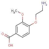 1011408-00-6 4-(2-Aminoethoxy)-3-methoxybenzoic acid chemical structure