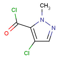 157142-50-2 4-Chloro-1-methyl-1H-pyrazole-5-carbonyl chloride chemical structure