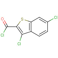 34576-85-7 3,6-Dichloro-1-benzothiophene-2-carbonyl chloride chemical structure