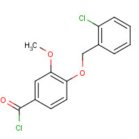 381205-83-0 4-[(2-Chlorobenzyl)oxy]-3-methoxybenzoyl chloride chemical structure