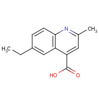 590376-60-6 6-Ethyl-2-methylquinoline-4-carboxylic acid chemical structure