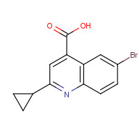 313241-16-6 6-Bromo-2-cyclopropylquinoline-4-carboxylic acid chemical structure