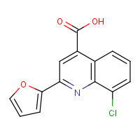 52413-55-5 8-Chloro-2-(2-furyl)quinoline-4-carboxylic acid chemical structure