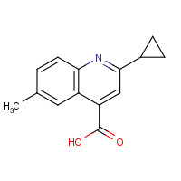 588681-43-0 2-Cyclopropyl-6-methylquinoline-4-carboxylic acid chemical structure