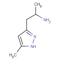 1025087-55-1 [1-Methyl-2-(5-methyl-1H-pyrazol-3-yl)ethyl]amine chemical structure