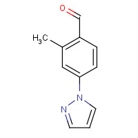 1015845-89-2 2-Methyl-4-(1H-pyrazol-1-yl)benzaldehyde chemical structure